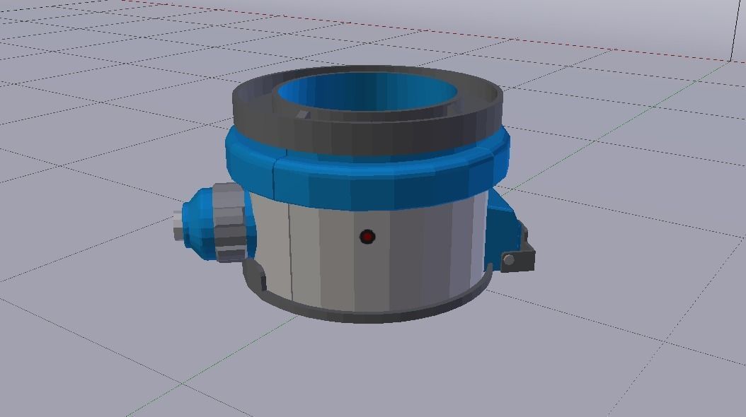 Sci-Fi Dropper 02 Low-poly 3D model_9