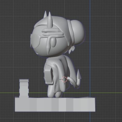 Helltaker Chibi Justice 3D print model_1