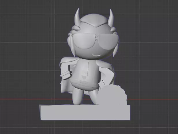 Helltaker Chibi Justice 3D print model_0