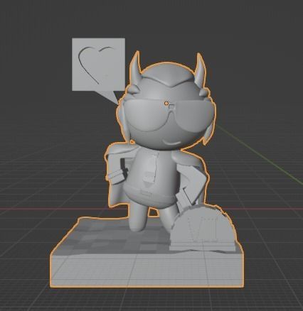 Helltaker Chibi Justice 3D print model_4