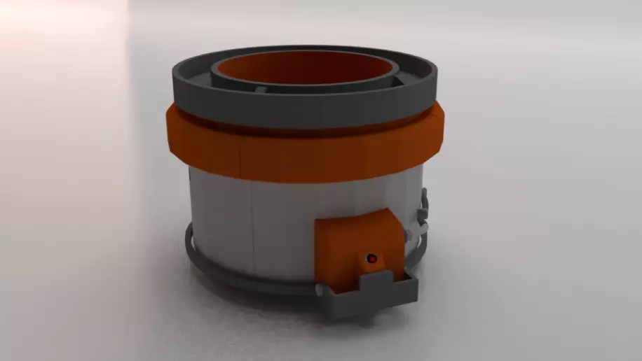 Sci-Fi Dropper 03 Low-poly 3D model_0