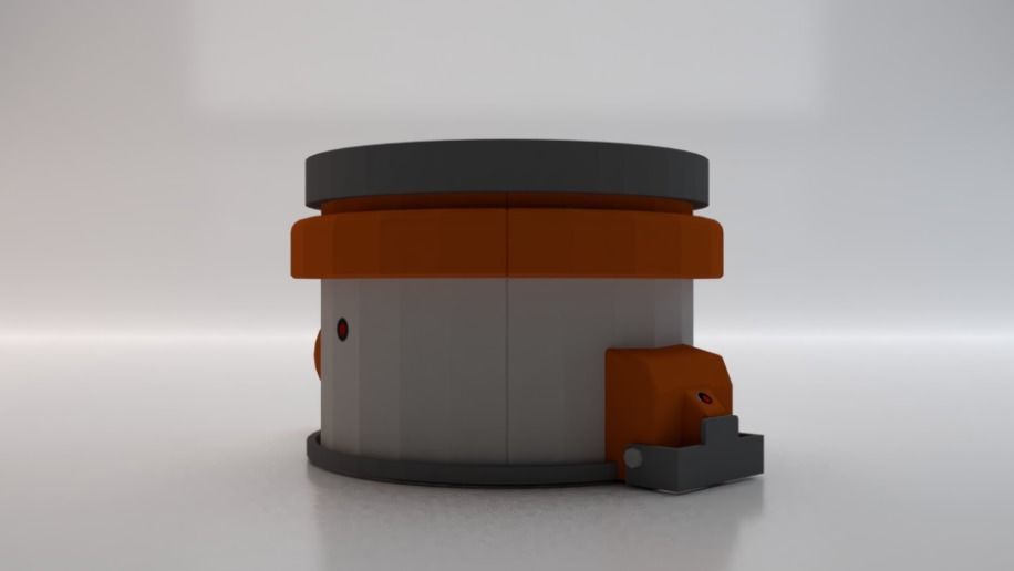 Sci-Fi Dropper 03 Low-poly 3D model_2