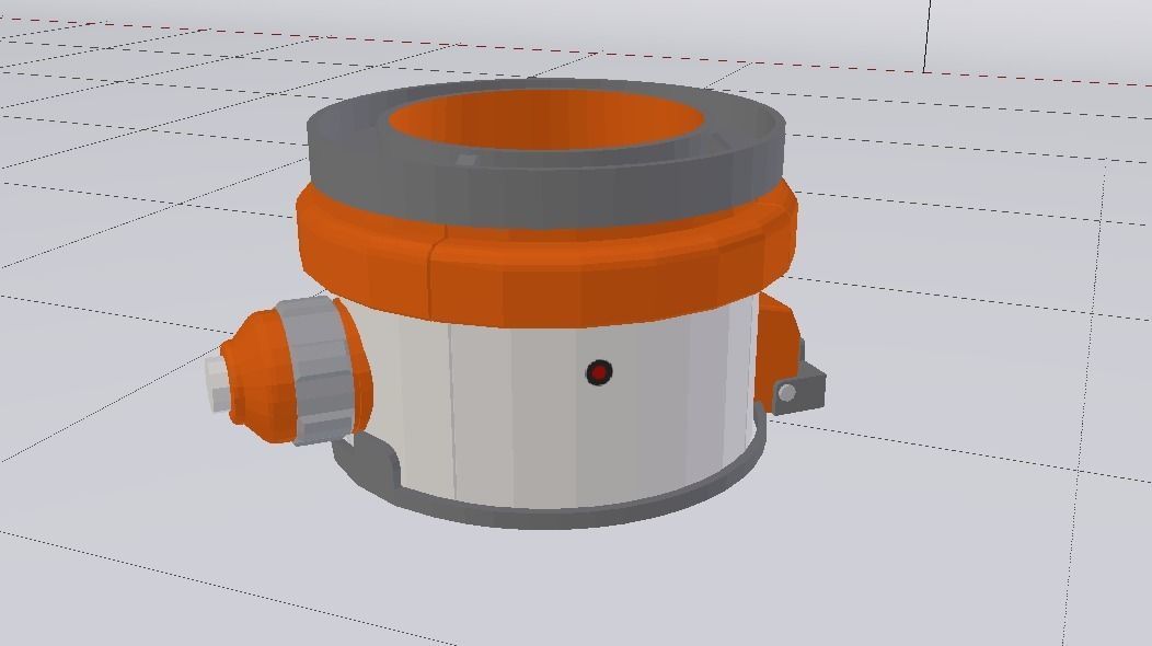 Sci-Fi Dropper 03 Low-poly 3D model_5