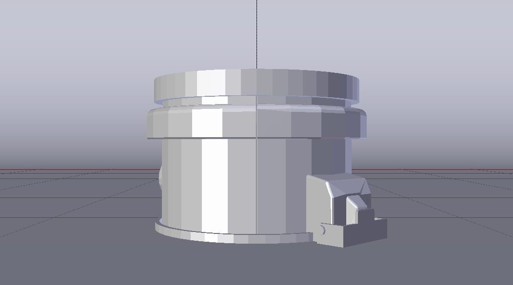 Sci-Fi Dropper 03 Low-poly 3D model_14