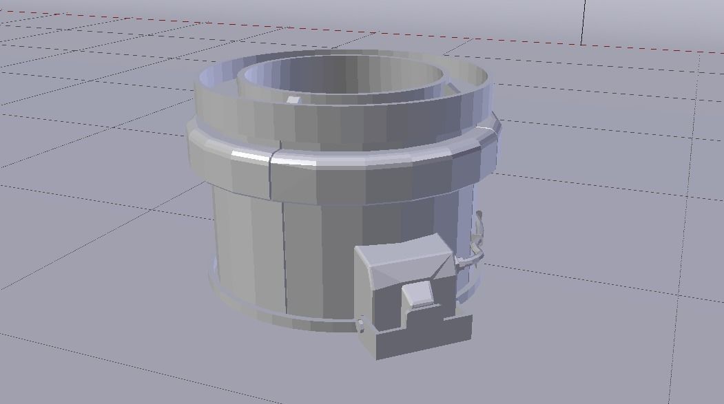 Sci-Fi Dropper 03 Low-poly 3D model_12