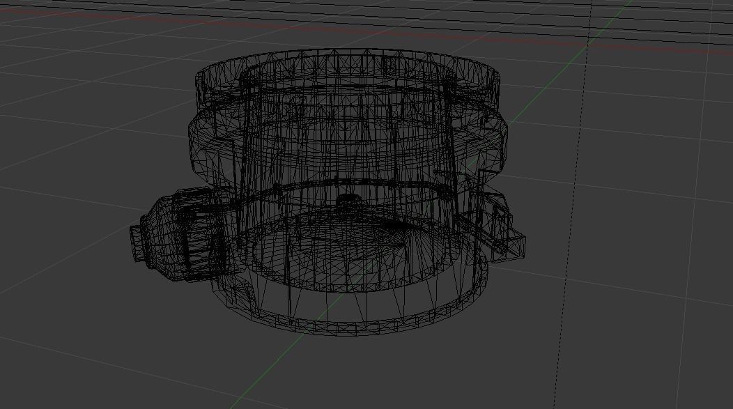 Sci-Fi Dropper 03 Low-poly 3D model_17