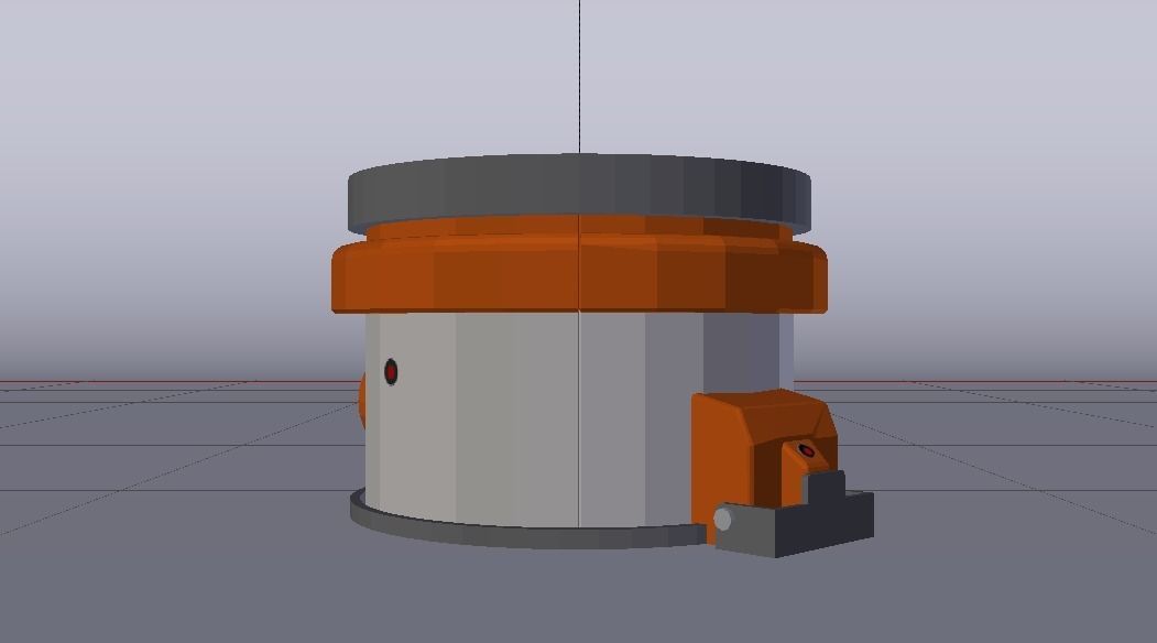 Sci-Fi Dropper 03 Low-poly 3D model_10