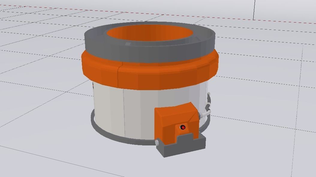 Sci-Fi Dropper 03 Low-poly 3D model_4