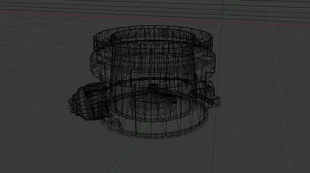 Sci-Fi Dropper 04 Low-poly 3D model_17