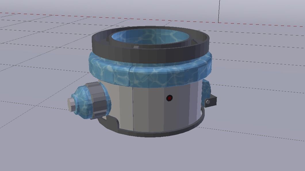 Sci-Fi Dropper 04 Low-poly 3D model_9