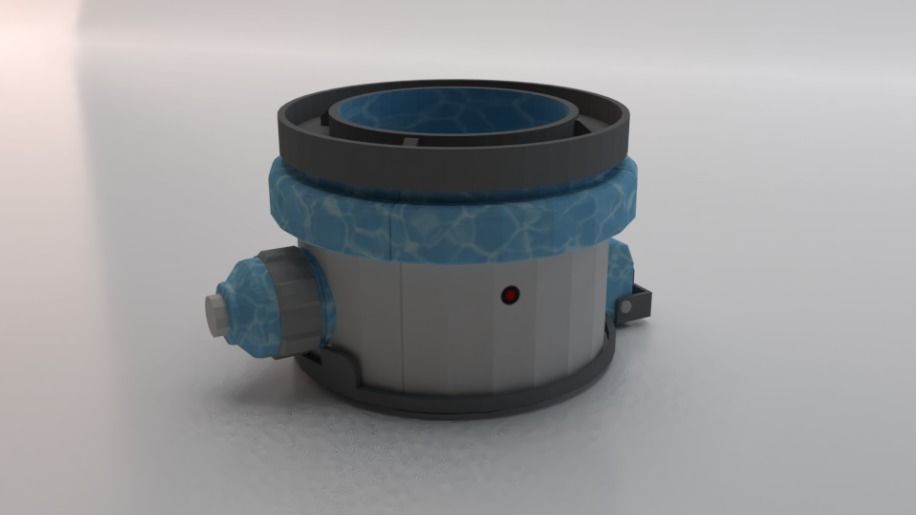 Sci-Fi Dropper 04 Low-poly 3D model_1