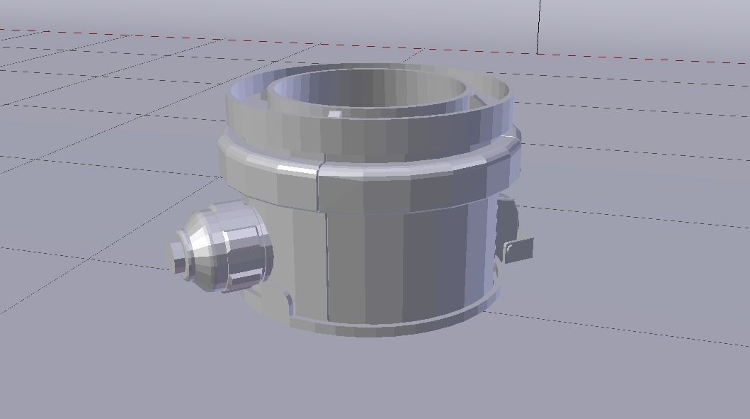 Sci-Fi Dropper 04 Low-poly 3D model_13