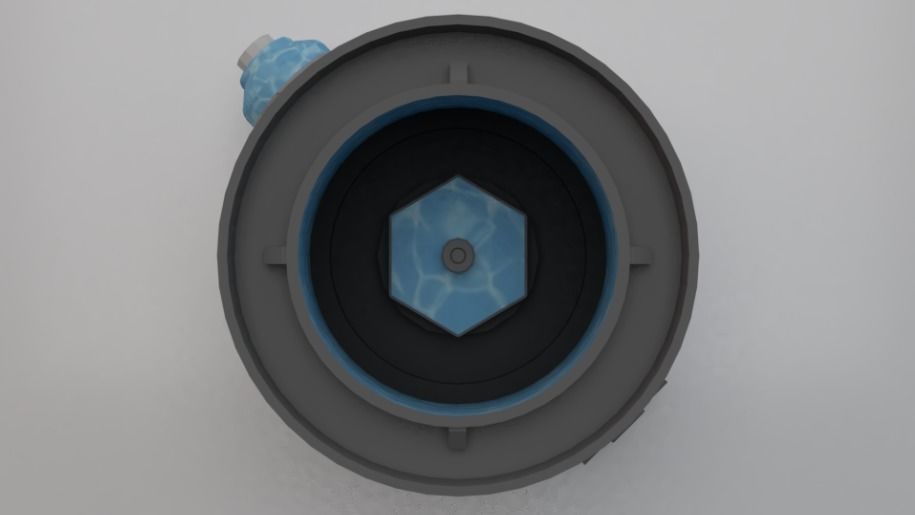 Sci-Fi Dropper 04 Low-poly 3D model_3