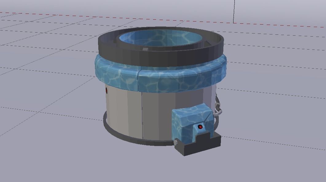 Sci-Fi Dropper 04 Low-poly 3D model_8