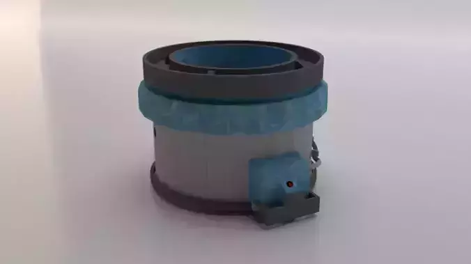 Sci-Fi Dropper 04 Low-poly 3D model Sci-Fi Dropper 04 Low-poly 3D model