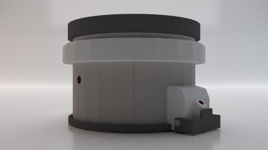 Sci-Fi Dropper 05 Low-poly 3D model_2