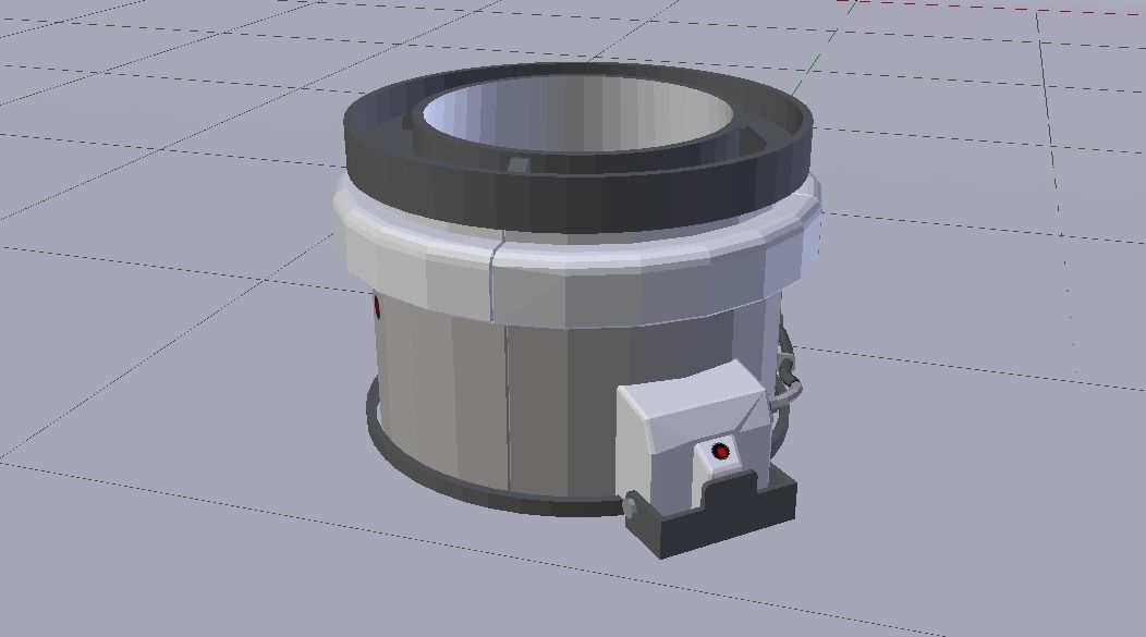 Sci-Fi Dropper 05 Low-poly 3D model_8