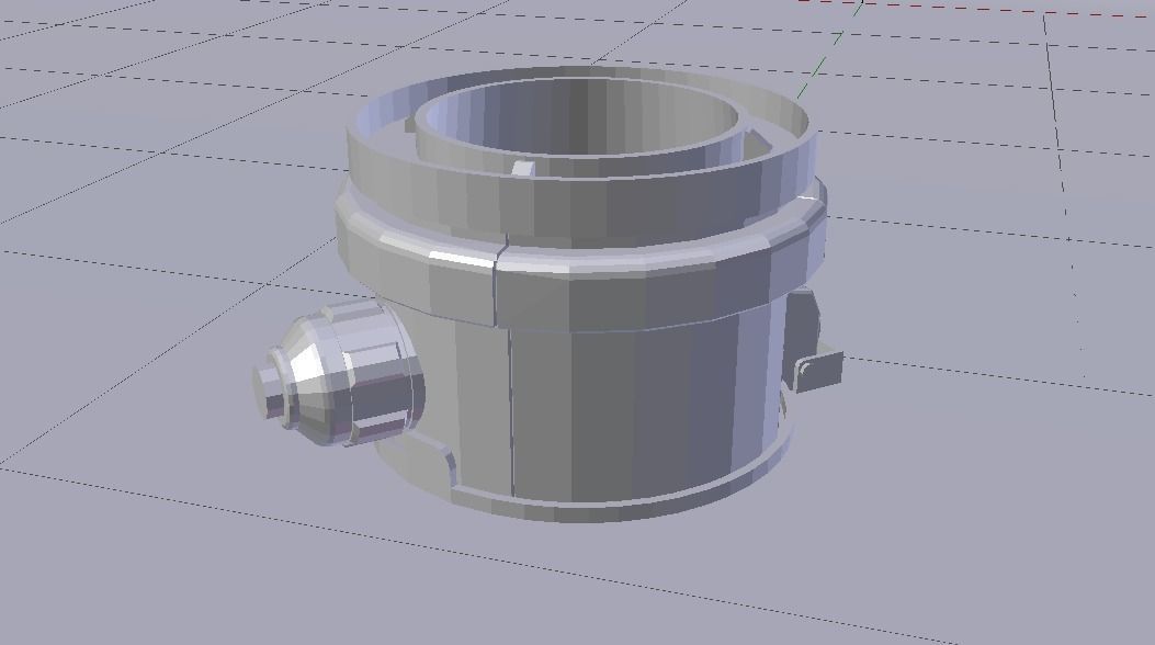 Sci-Fi Dropper 05 Low-poly 3D model_13