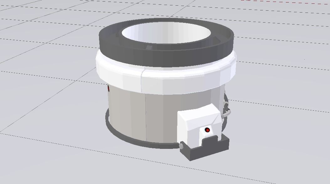 Sci-Fi Dropper 05 Low-poly 3D model_4