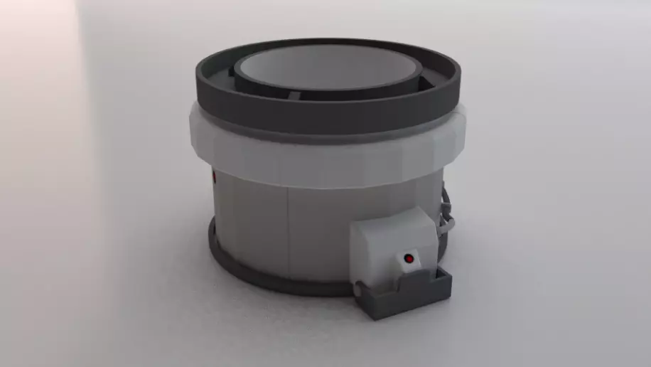 Sci-Fi Dropper 05 Low-poly 3D model_0