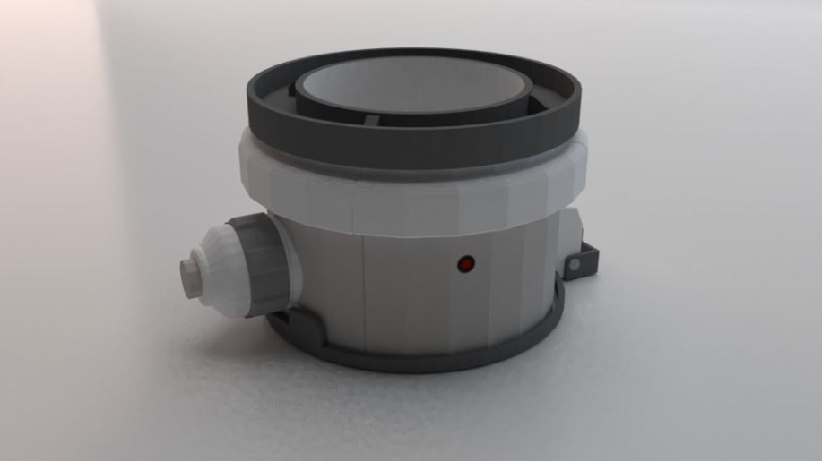 Sci-Fi Dropper 05 Low-poly 3D model_1