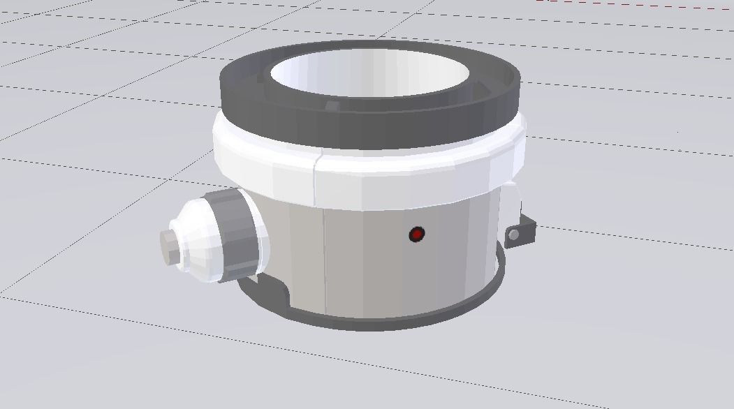 Sci-Fi Dropper 05 Low-poly 3D model_5