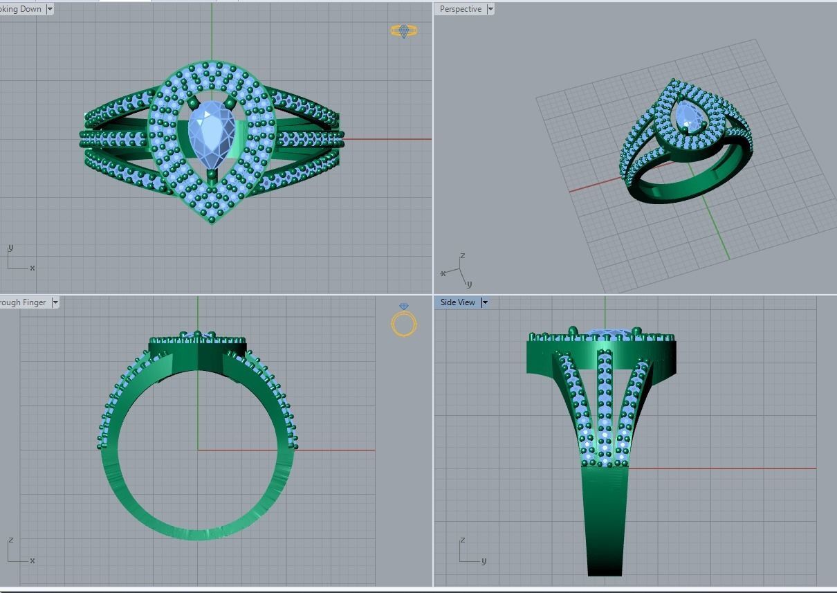 jewelry ring 3D print model_5