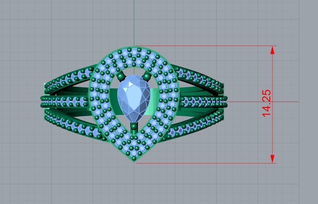jewelry ring 3D print model_7