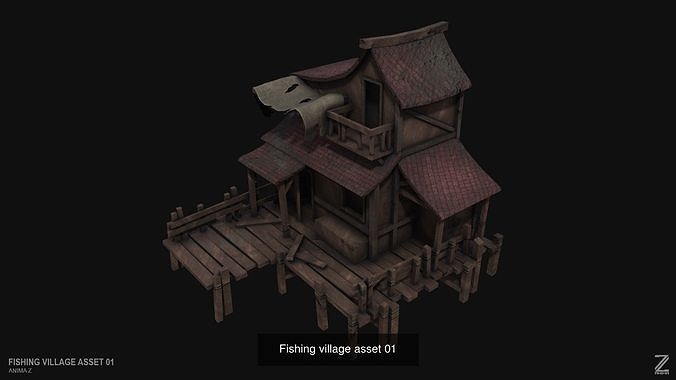 Fishing village asset collection 3D Model Pack 2