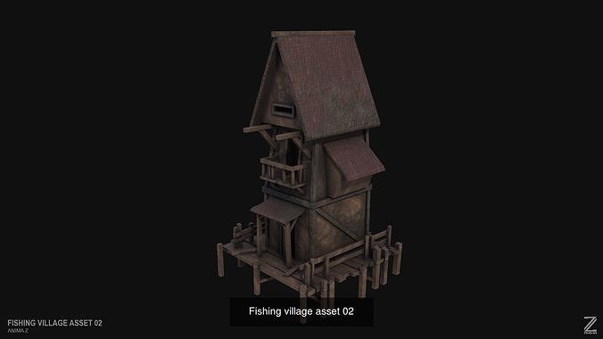 Fishing village asset collection 3D Model Pack 3