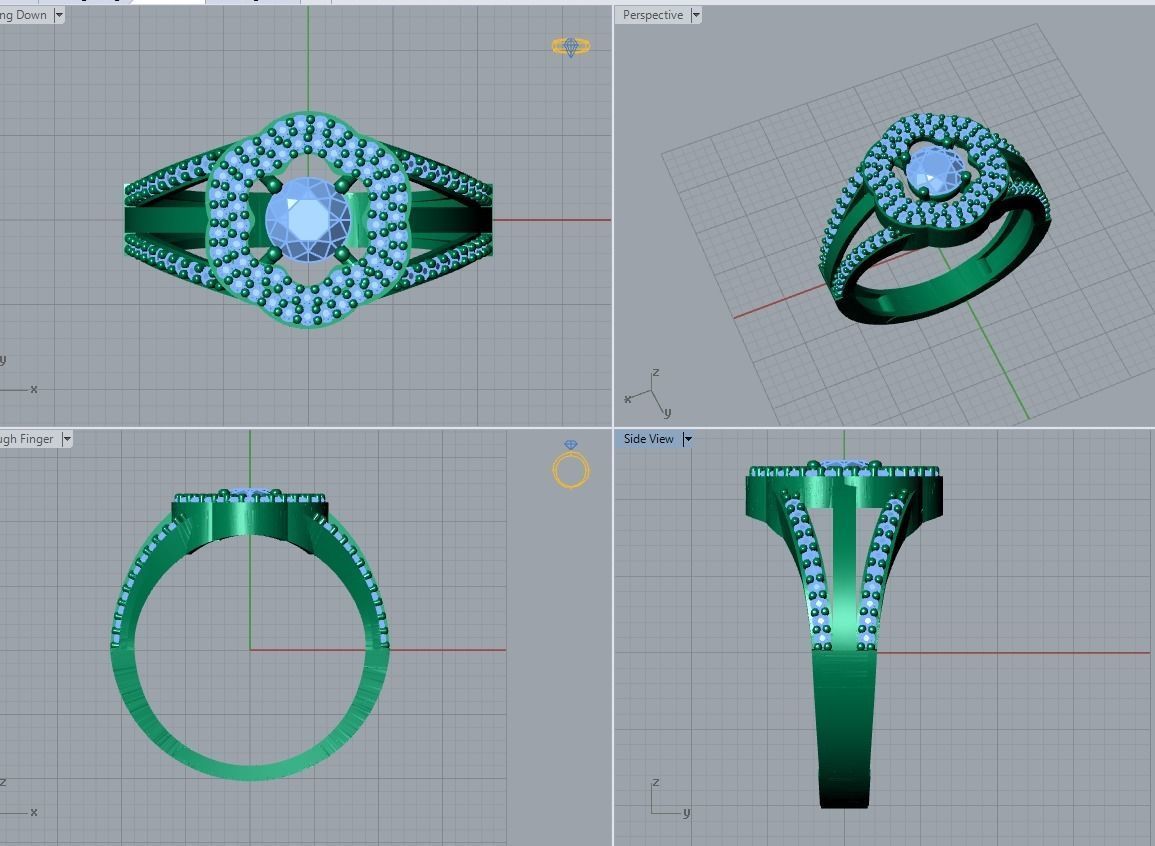 jewelry ring 3D print model_6