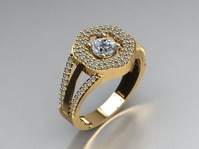 jewelry ring 3D print model_2