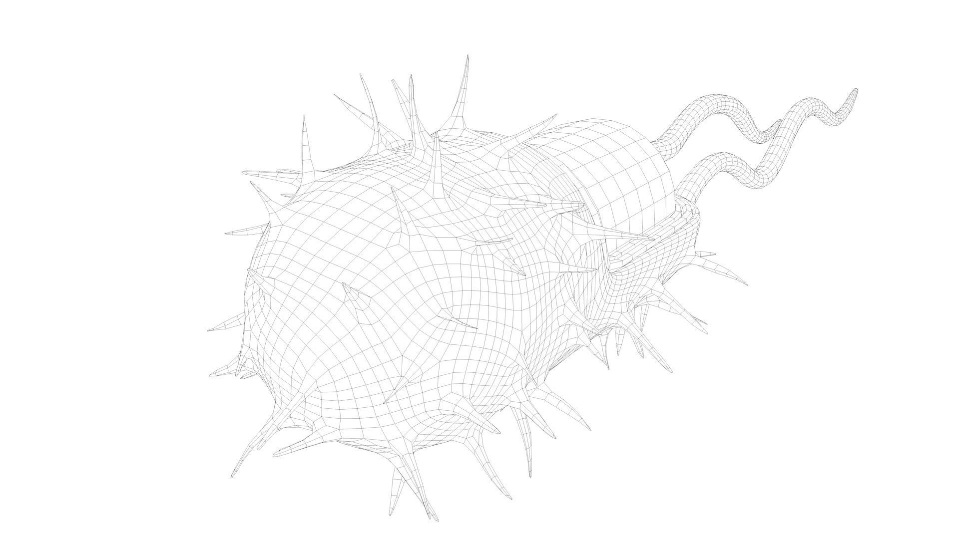 Bacterial Cell Structure 3D model_14