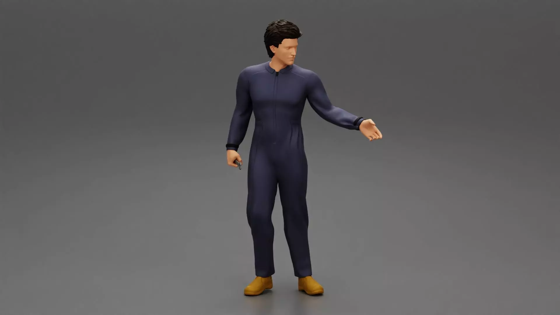 A standing mechanic would like to take something 3D print model