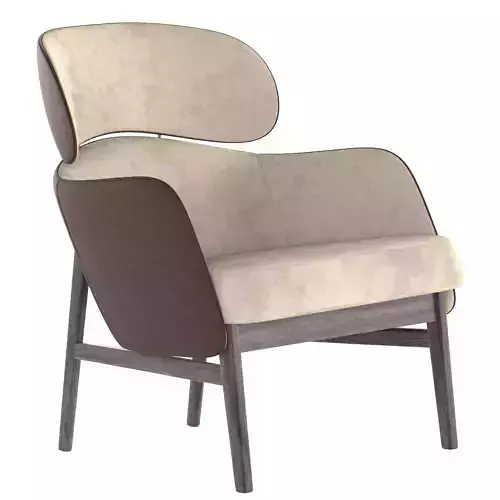 DAFNE lounge chair with fabric