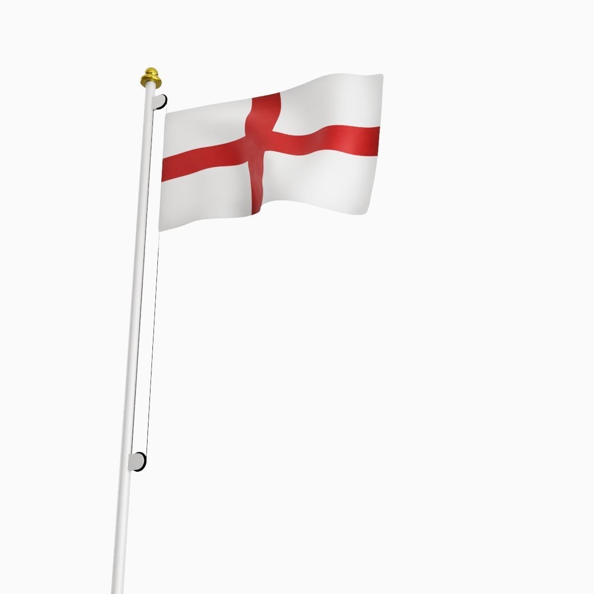 Flag of the England Low-poly 3D model_6