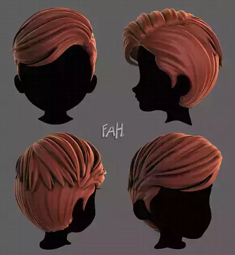 3D Hair style for boy V107