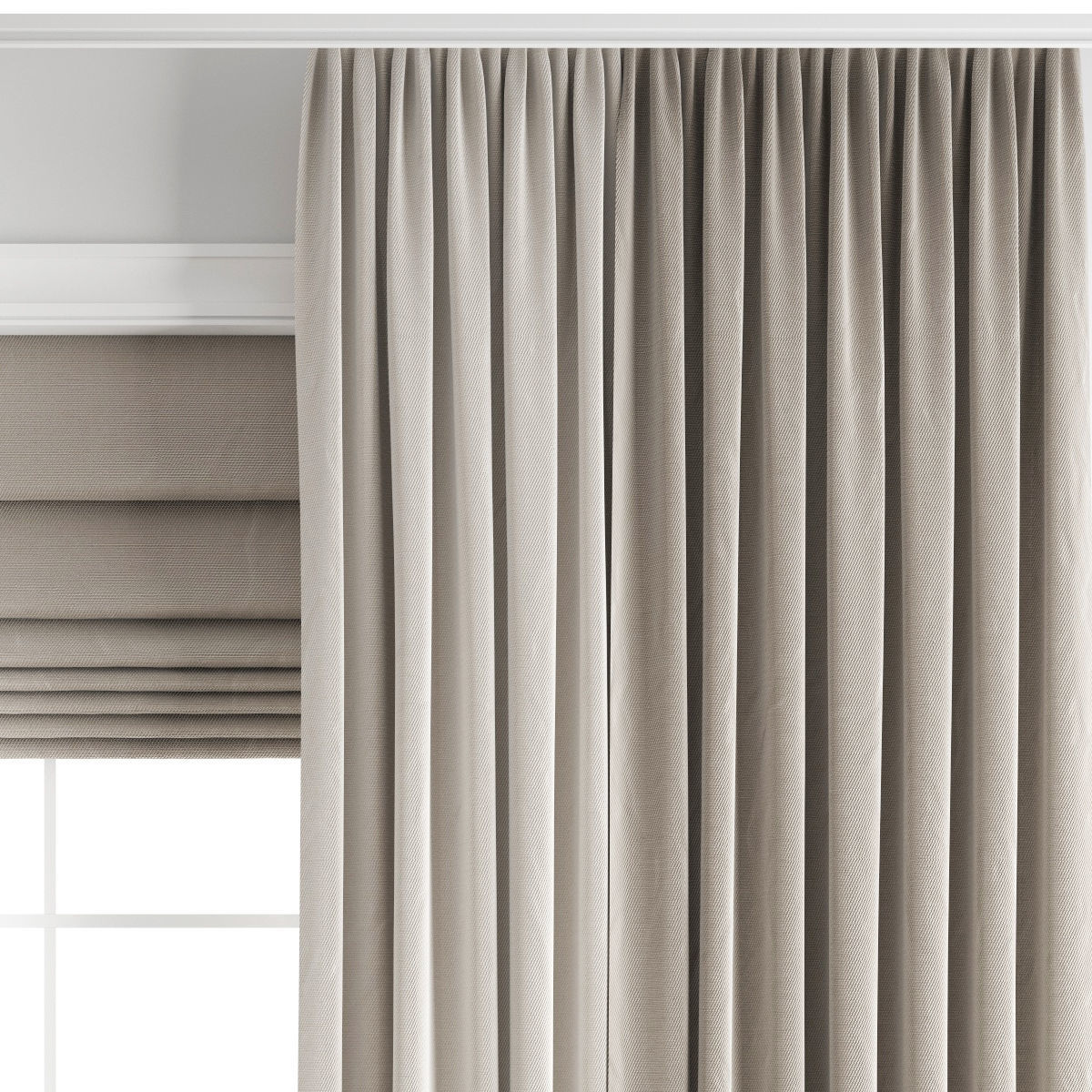 curtain 444 3D model_3