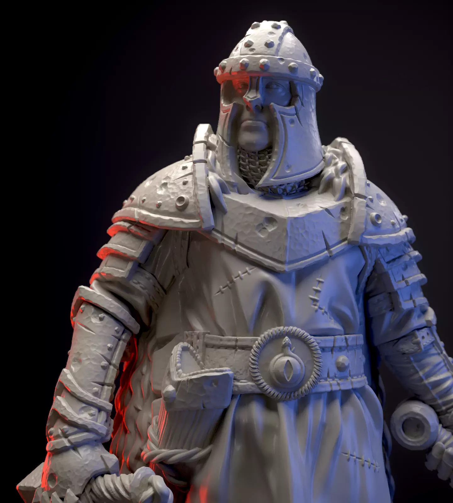 Fallen knight  3D print model_0