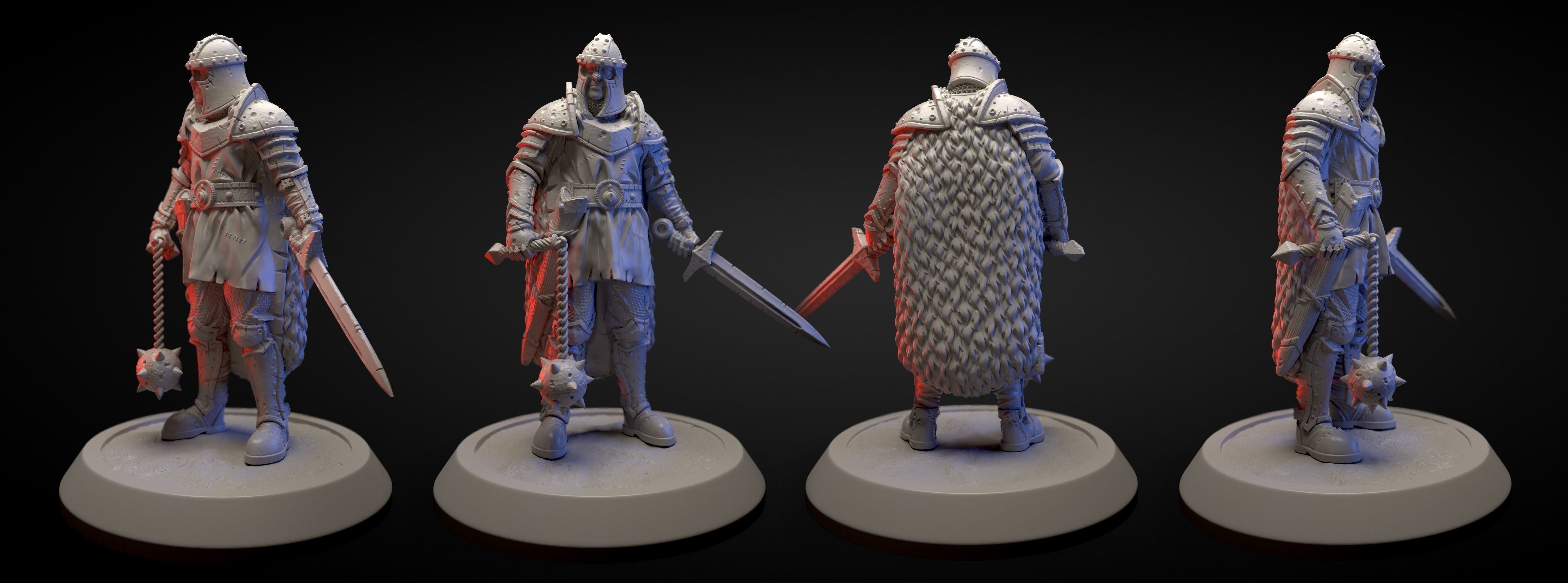 Fallen knight  3D print model_2