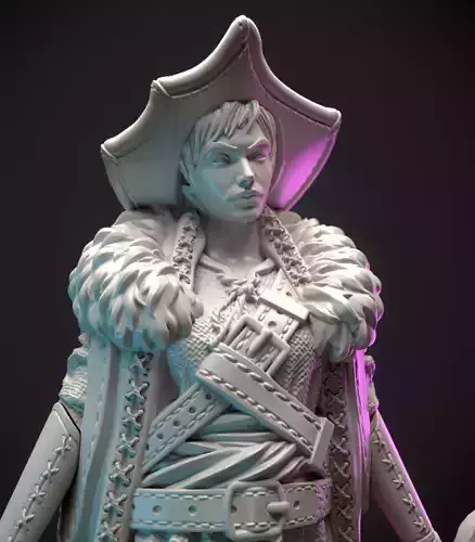  Lady sharp  3D print model