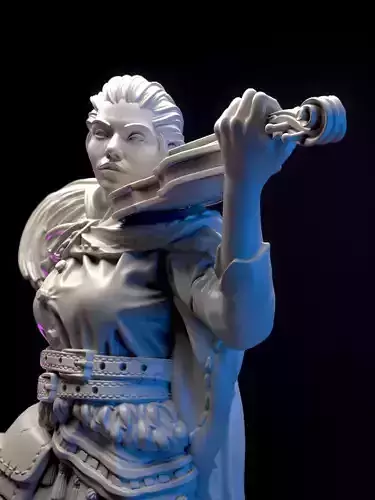 Merciless bard girl  3D print model