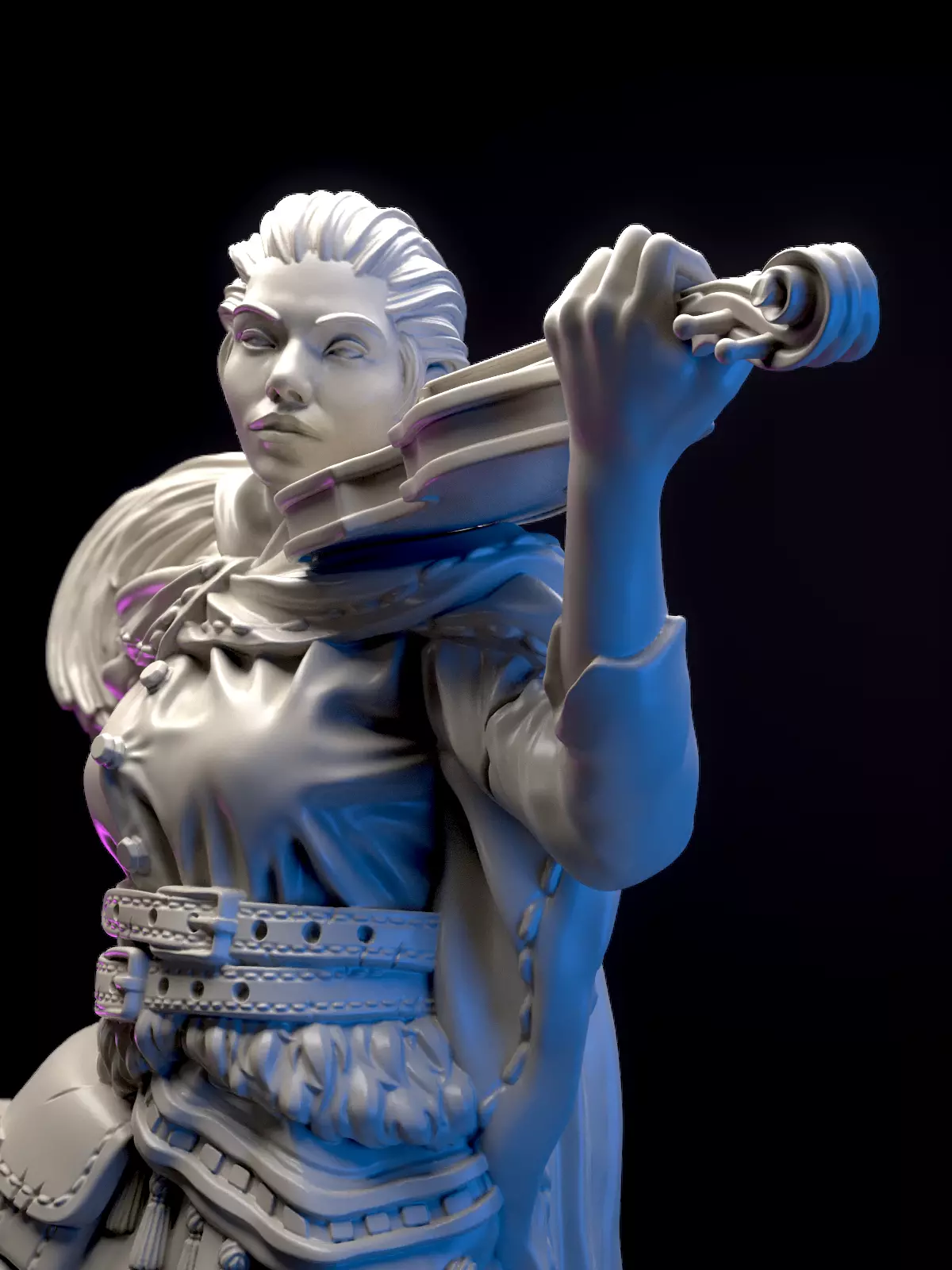 Merciless bard girl 3D print model