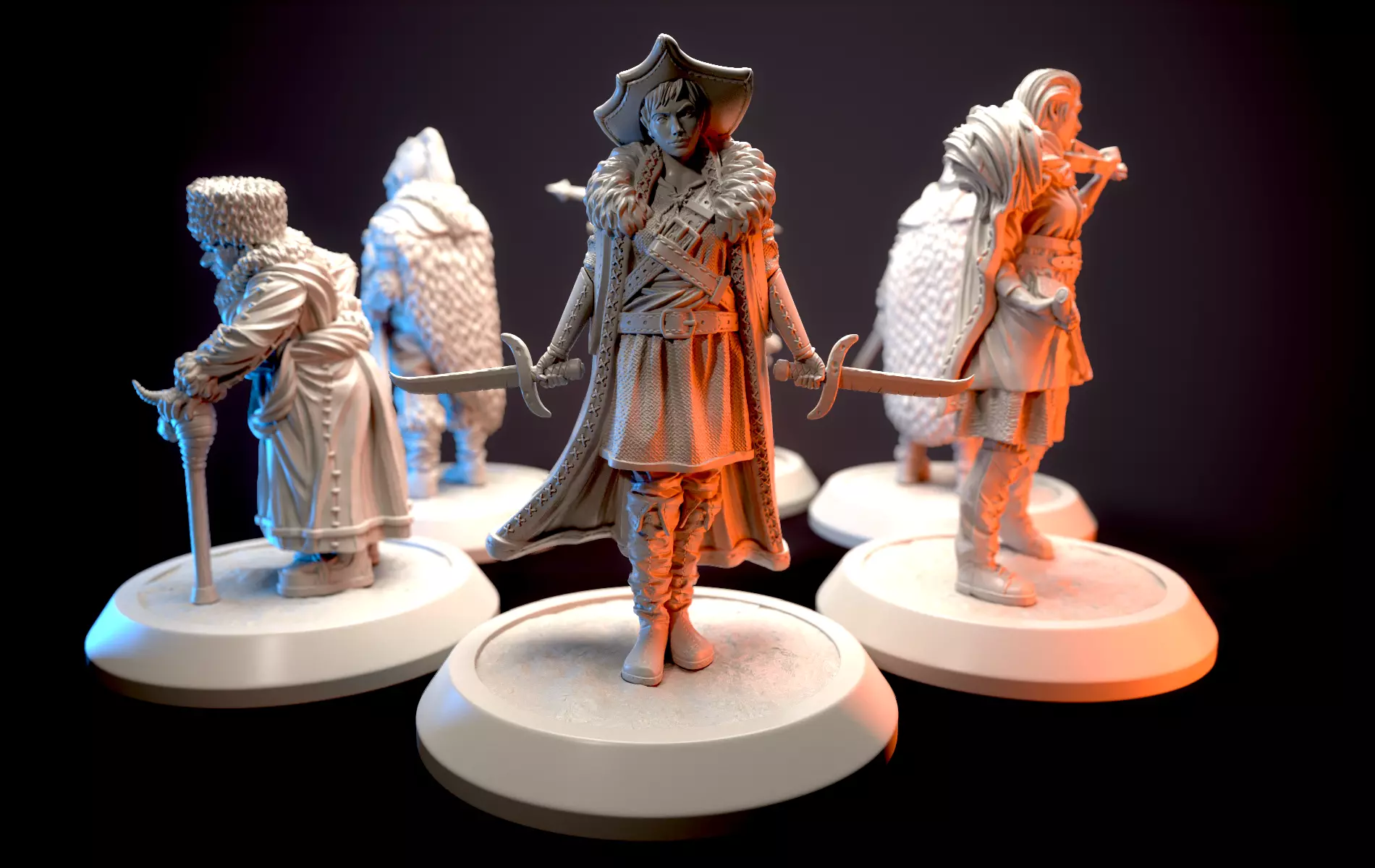 Romantic outlaws miniature series  3D print model_0