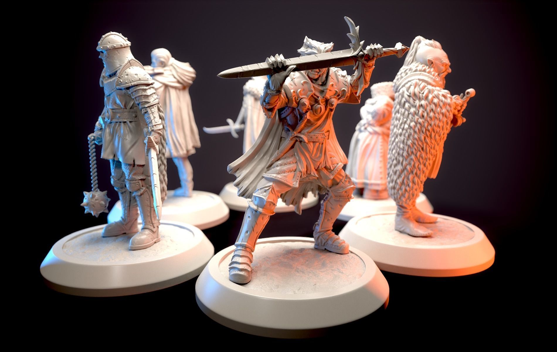 Romantic outlaws miniature series  3D print model_4