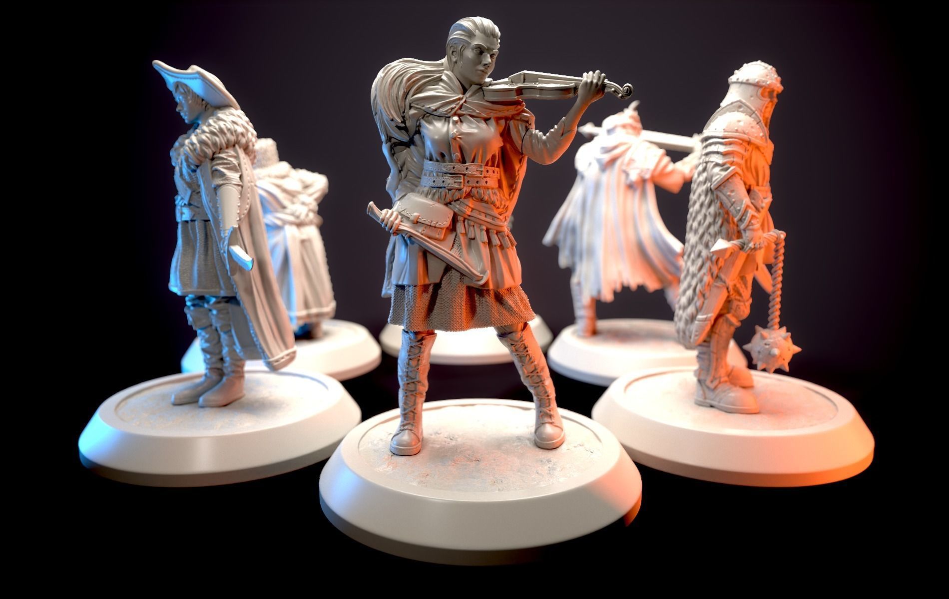 Romantic outlaws miniature series  3D print model_1
