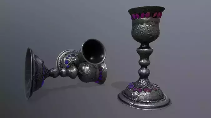 Chalice 5 silver goblet