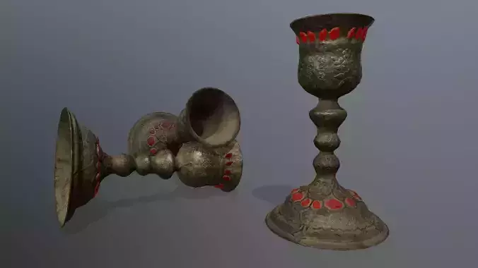 Chalice 6 metal vase