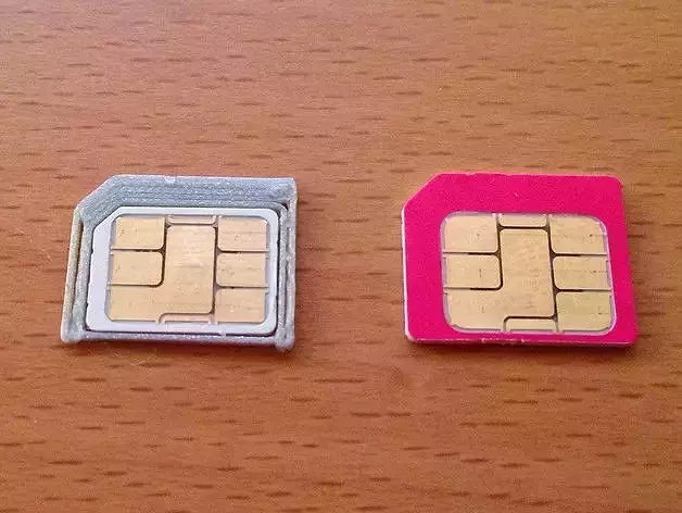DIY Nano Sim Card Adapter - 3d printed Free 3D print model