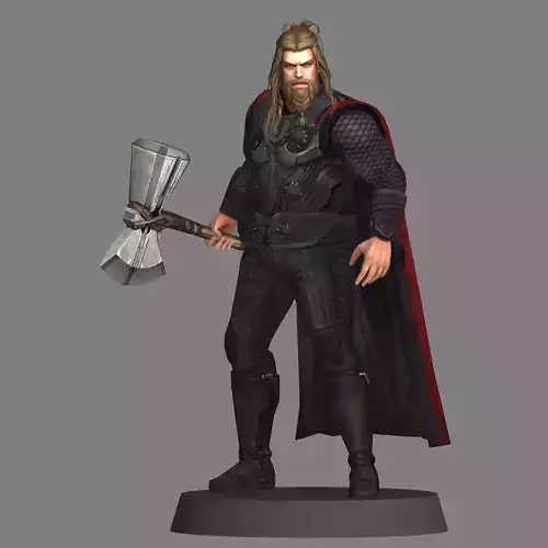 Thor Avengers Endgame LOW POLY